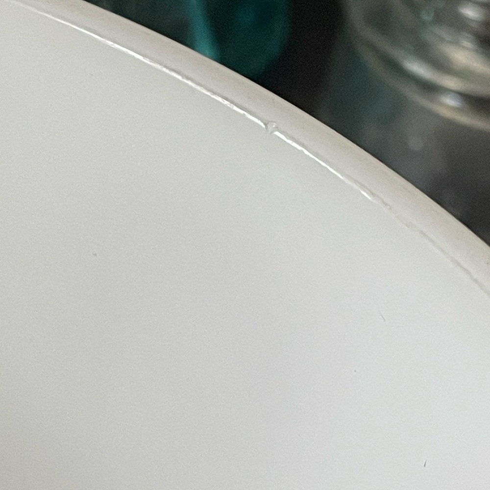 SOLD Vintage Federal Glass Golden Sunflower Print Milk Glass Bowl💛 - Picture 6 of 7